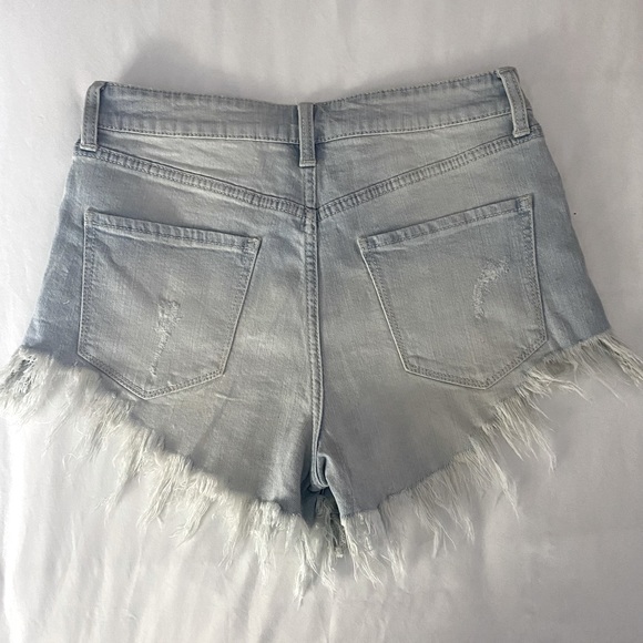 High-Rise Cut Off Jean Shorts - Picture 3 of 3